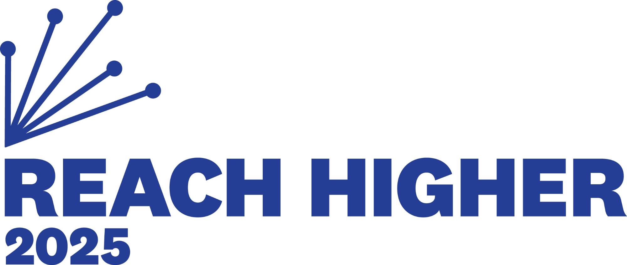 Laker Blue Reach Higher 2025 Logo with Burst
